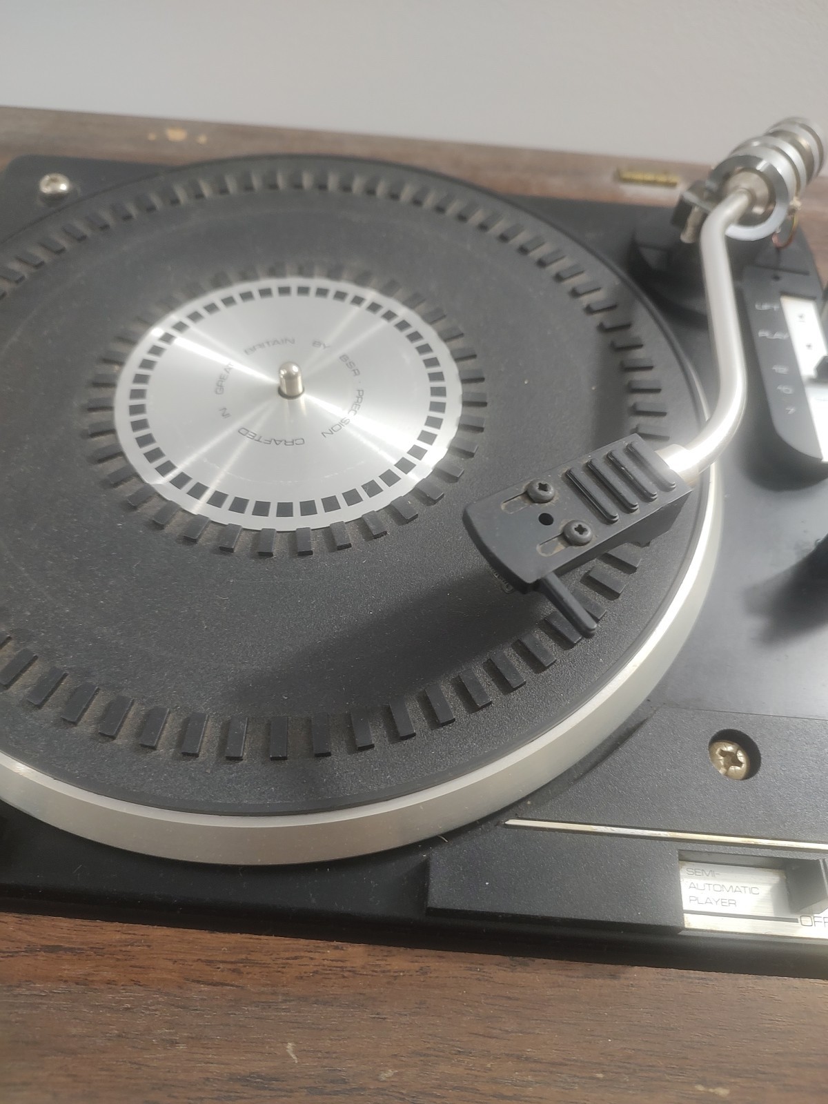 Vintage Silver Turntable KM 2024 As Is Untested RARE J McDonald Photograph