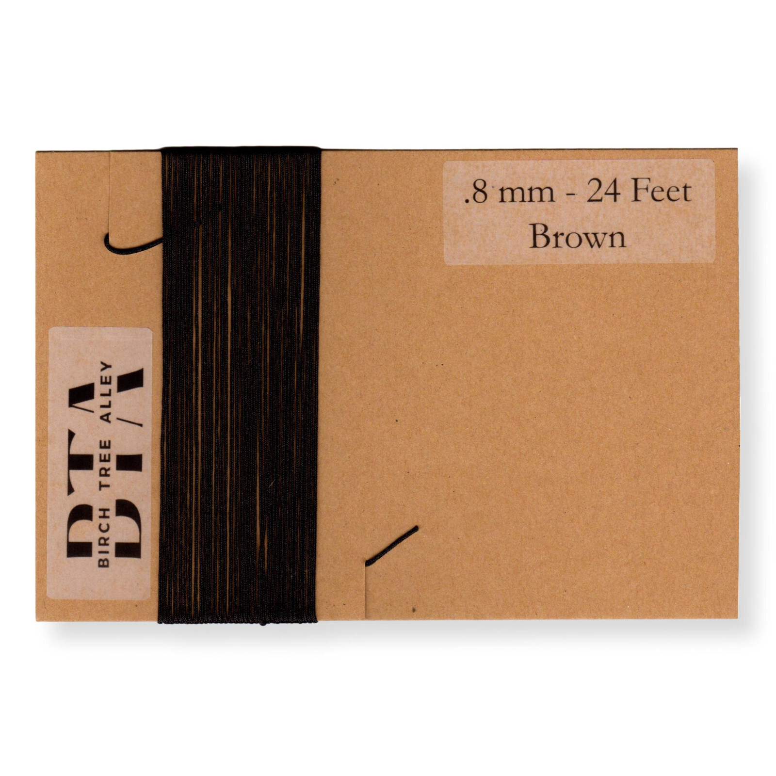 288″ Radio Dial Cord String 24 Feet) BRAIDED .8mm BROWN for Vintage Tuner (.031)