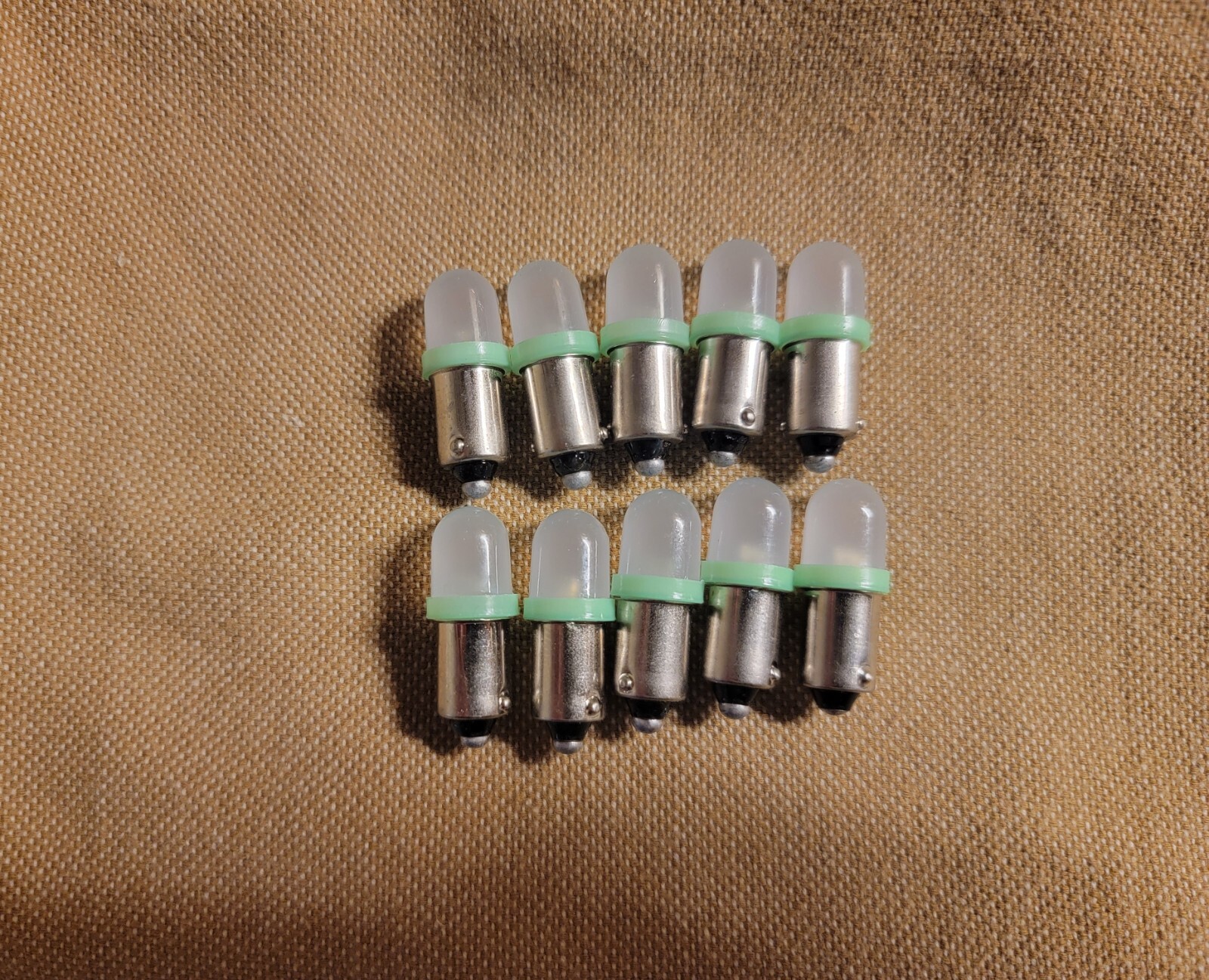 (10)FROSTED BAYONET 6.3V-8V LED LAMP/McIntosh MX113, MX114, MX115 -COLOR CHOICE!