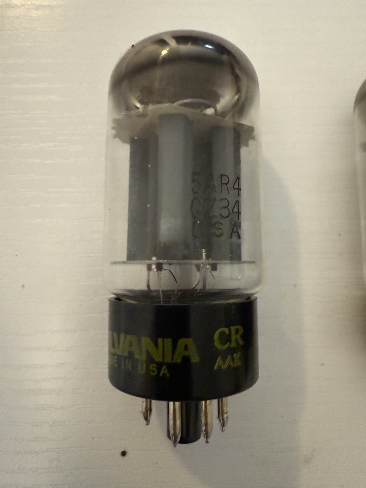 GZ34/5AR4 Sylvania Matched Pair Made in USA