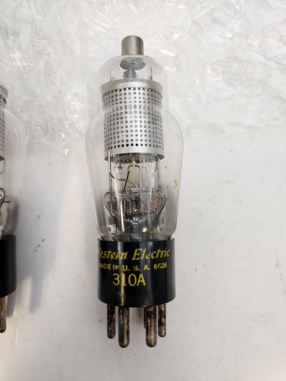 Pair of Western Electric 310A Tubes, Both Tested 1800 Micro-mhos ,6626 & 6926