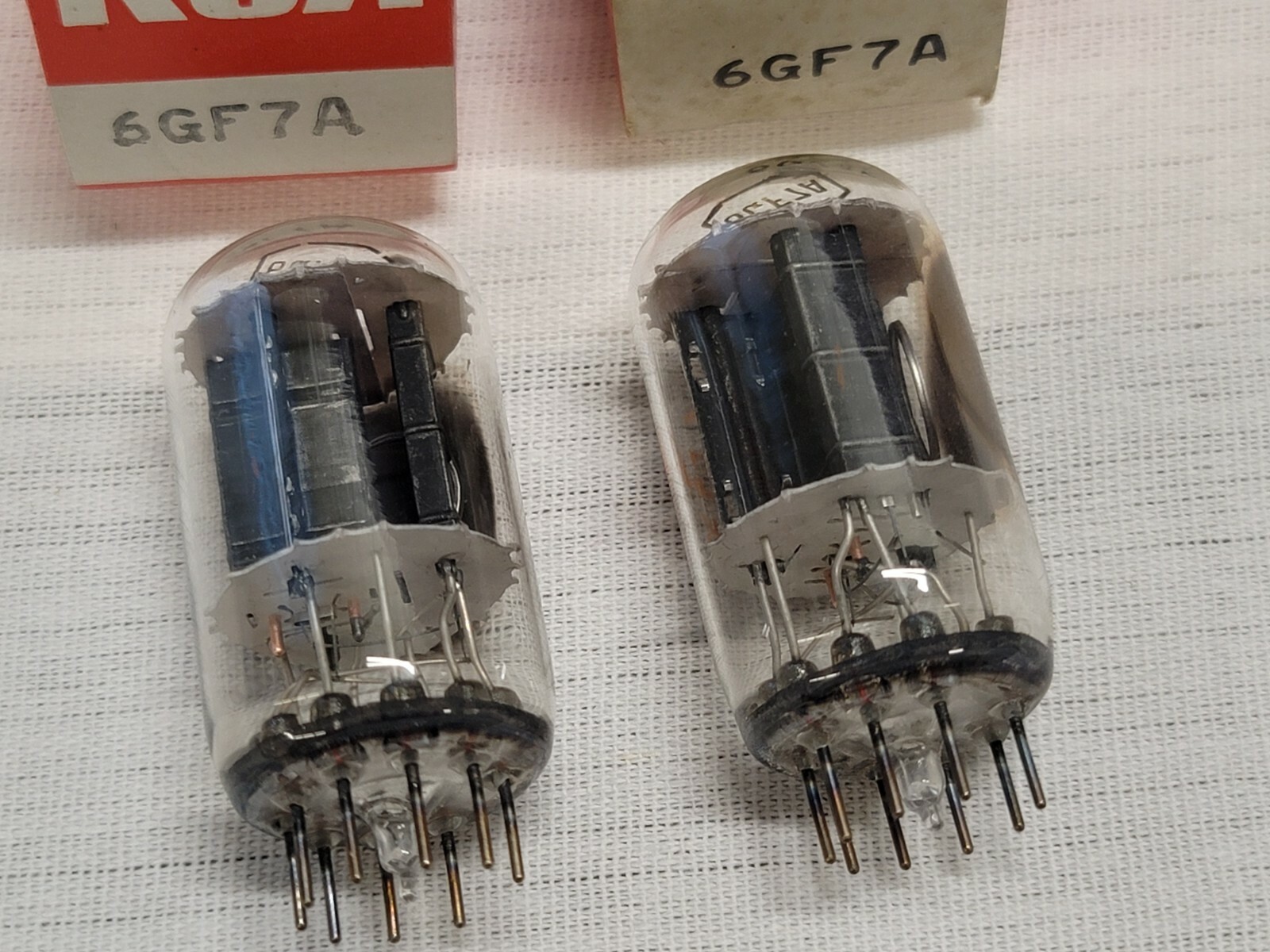 RCA 6GF7A Vacuum Tv Radio Amplifier Power Tube Compactron Dual Triode PAIR