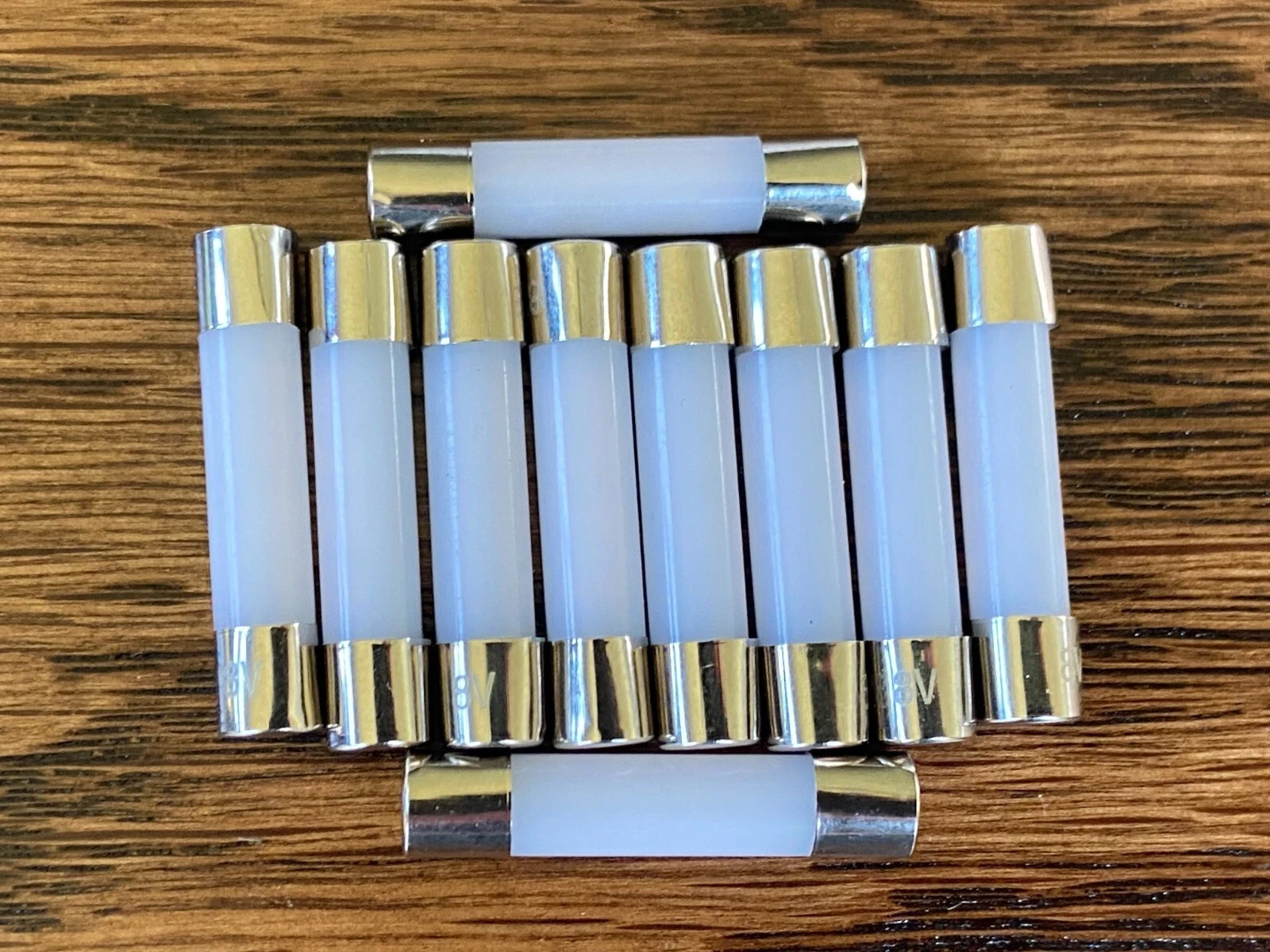 10 New Warm White 12V Frosted 360° Fuse Lamp LED Light Bulbs JVC 12v