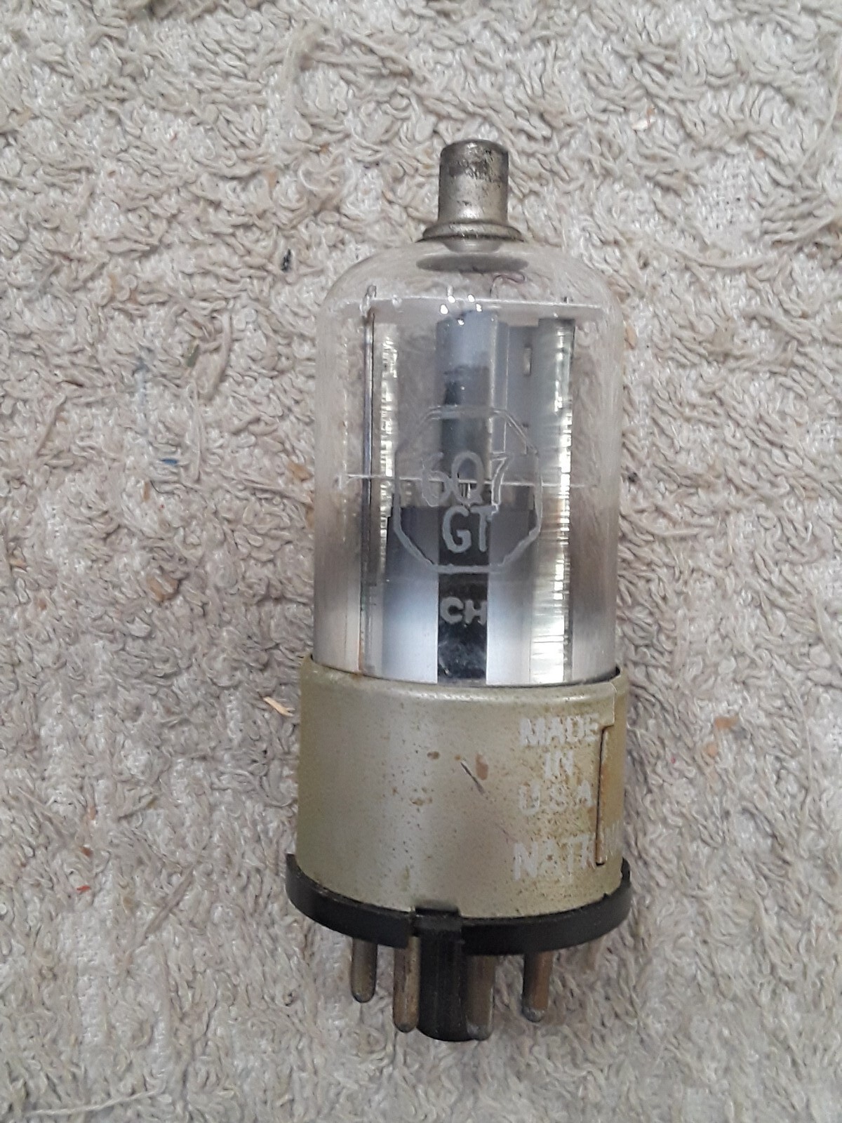 NOS National Union 6Q7GT Vacuum tube – White Box – Tested