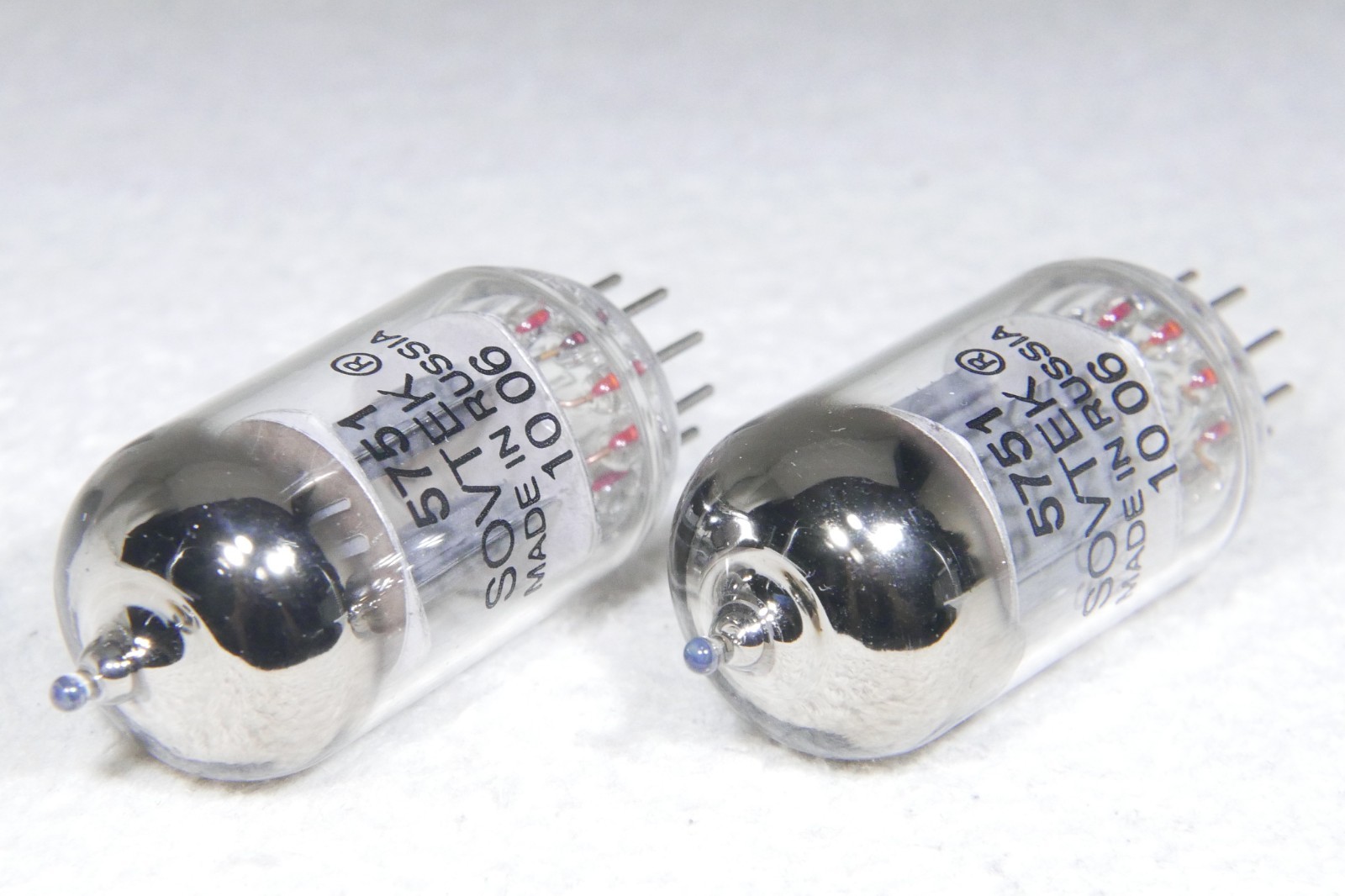 NOS/NIB Matched Pair Sovtek 5751/12AX7/ECC83 Made in Russia O-Getter