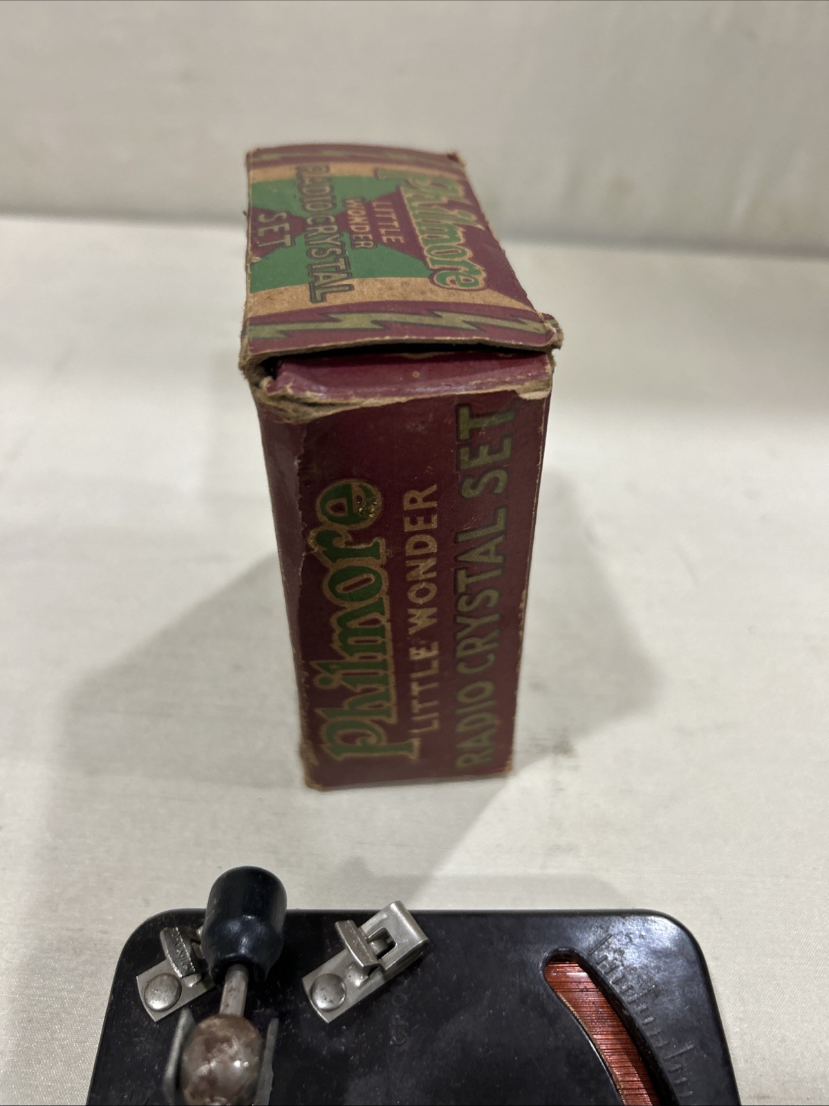 Vintage Philmore Little Wonder Vintage Radio Crystal Set With Box