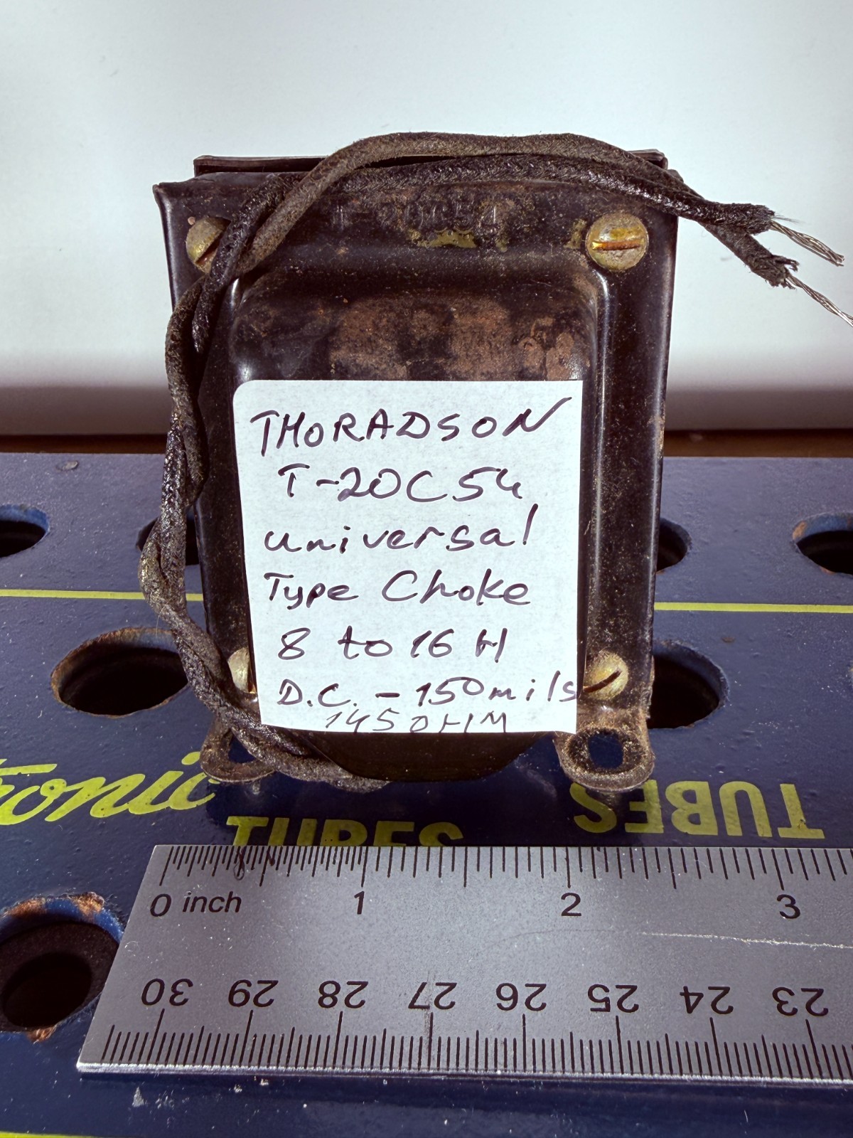 Universal Thordarson 8H to 16H 150mA DC Vintage Reactor Filter Choke Transformer