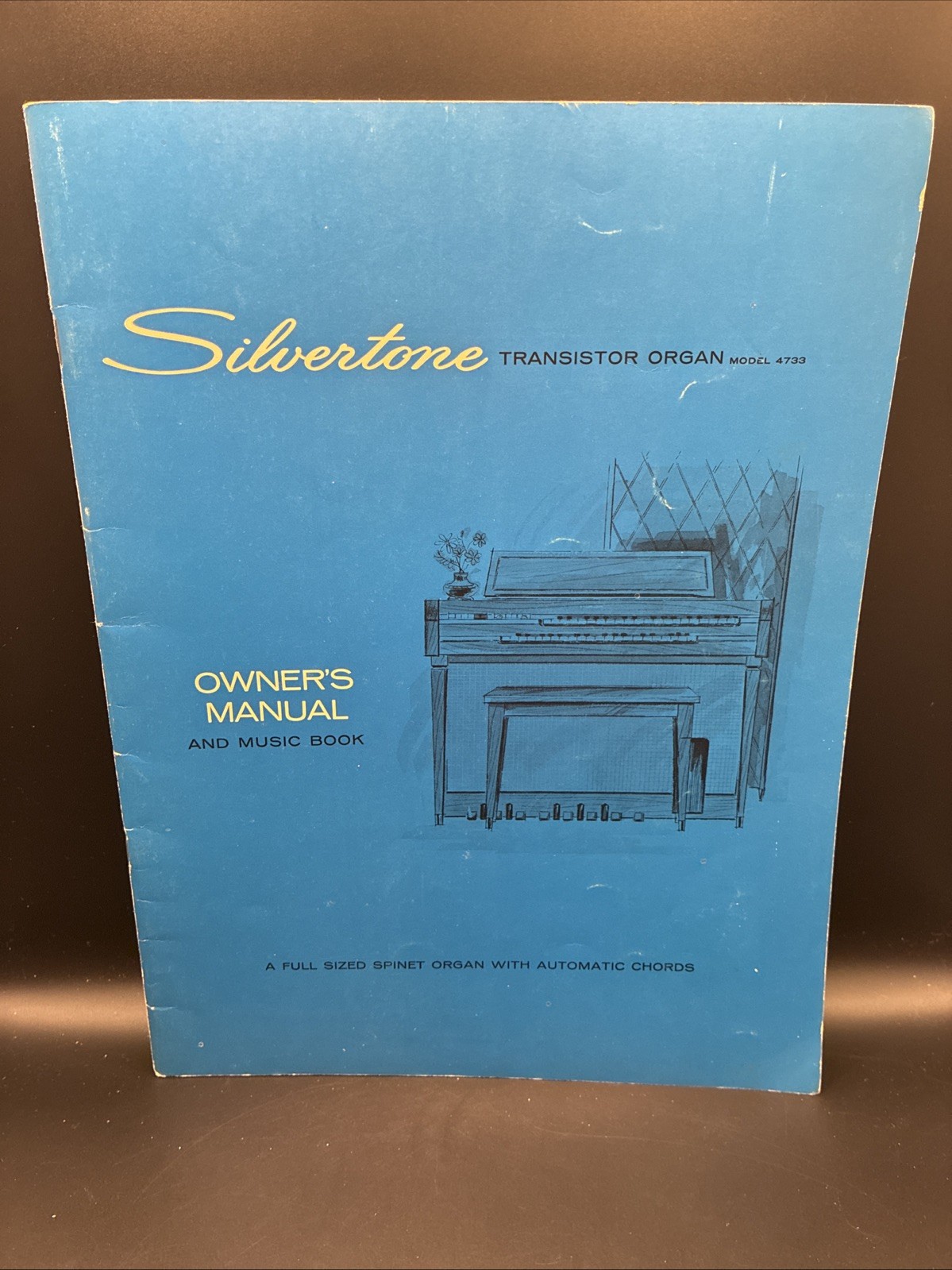 1962 Sears Silvertone Transistor Organ 4733 Owner’s Manual & Music Book