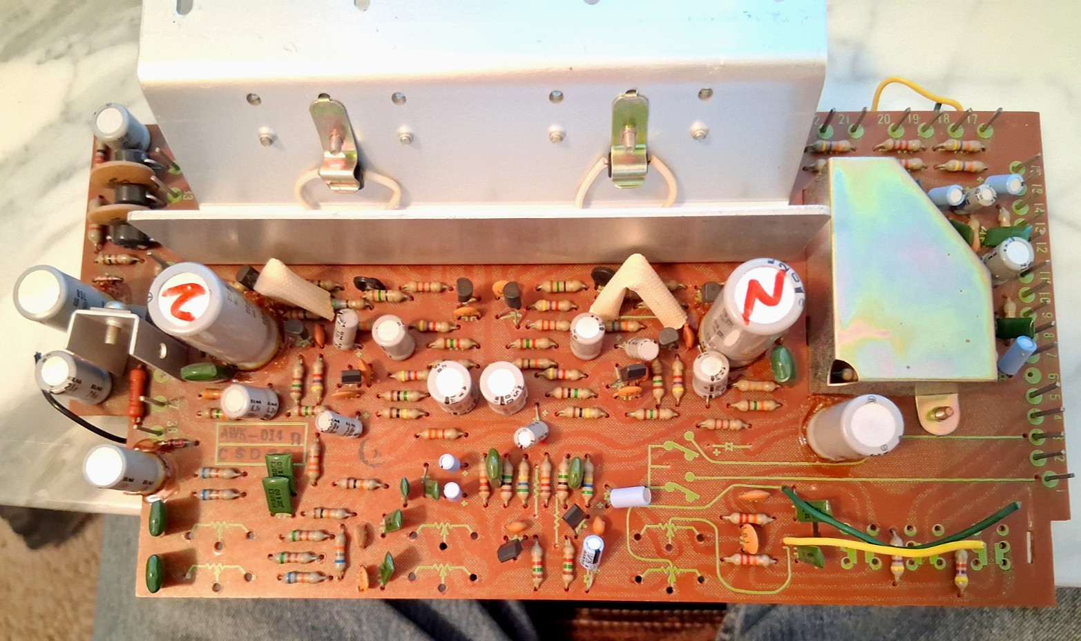 Pioneer SX-424 Stereo Receiver Parting Out Amplifier PCB as shown