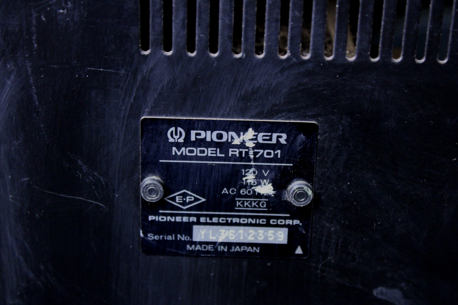Pioneer RT701 Reel to Reel Tape Deck