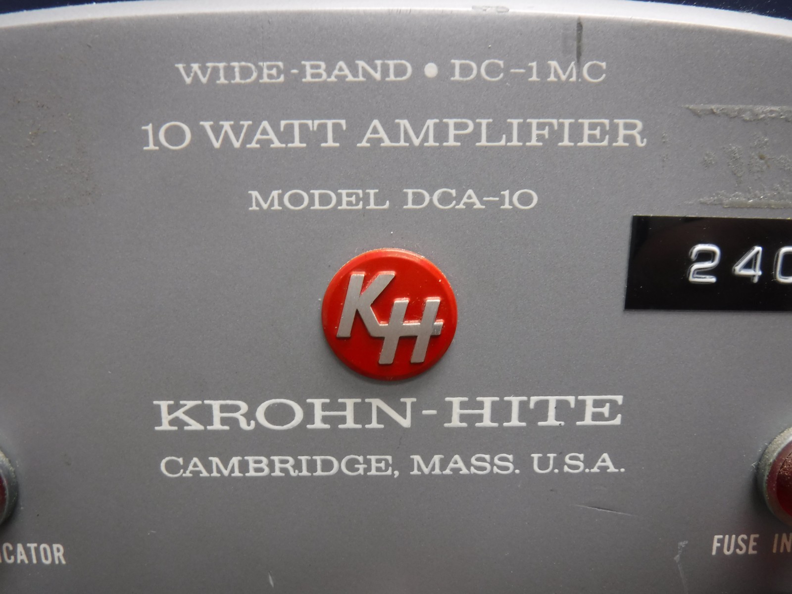 Krohn-Hite DCA-10 Vacuum Tube Amplifier 10 Watt