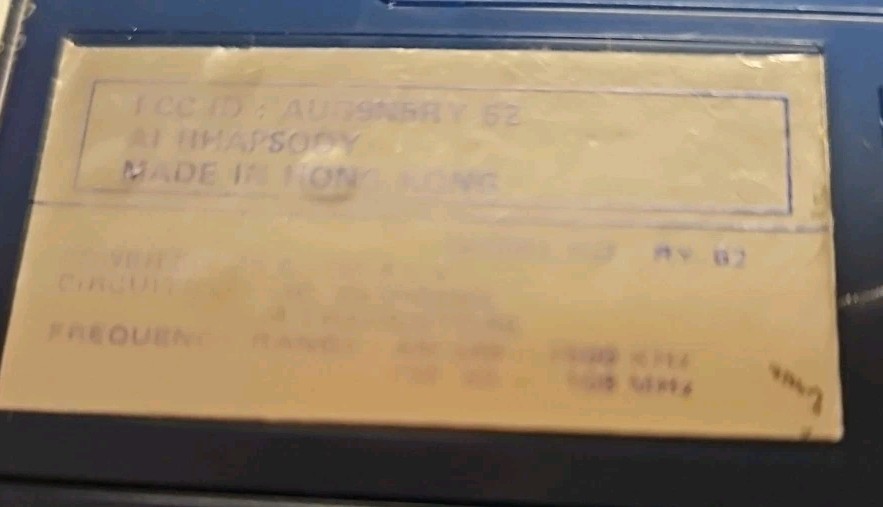 Vintage AI Rhapsody Walking Stereo AM/FM MPX Radio Silver Walkman Fast Shipping