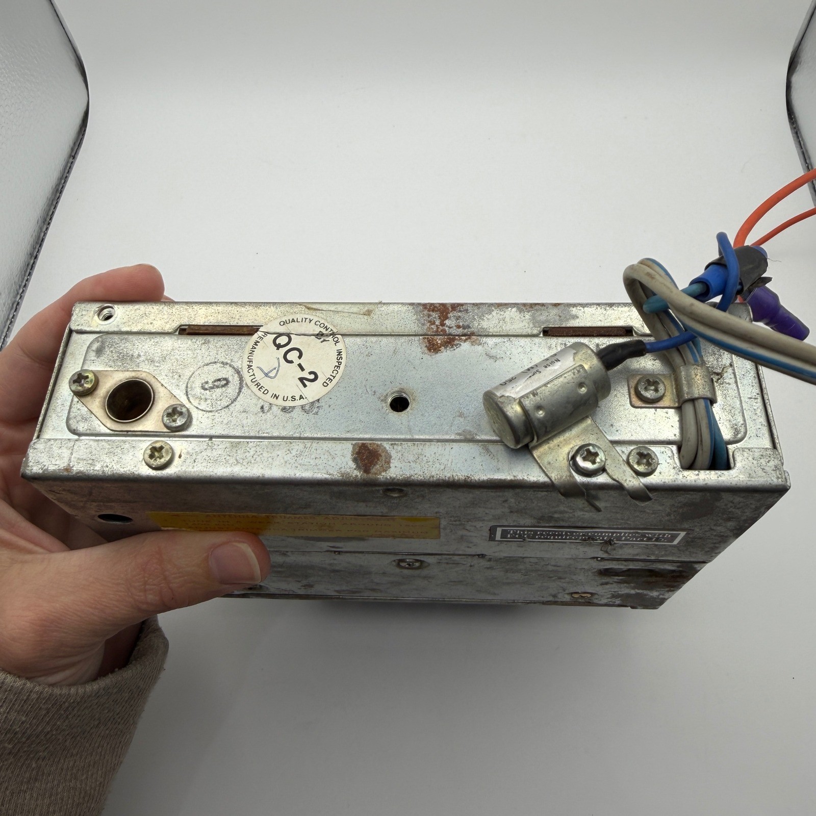 Boman Astrosonix 350-FM Car Radio Vintage Universal Silver AM FM Japan Untested