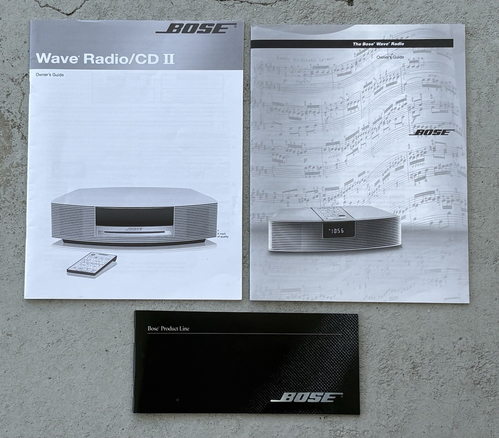 Bose Wave Radio CD 2 – Owners Guide User Manuals Original Instruction Booklets