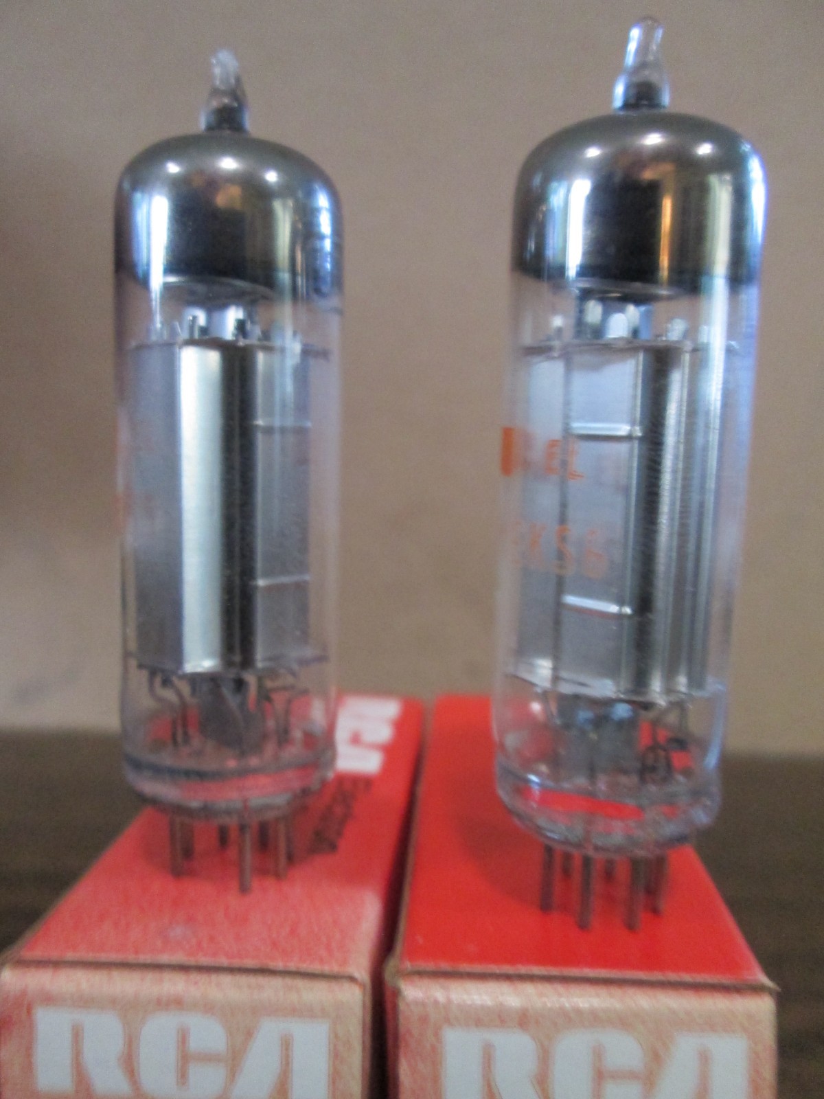TWO NEW RCA 6BN6 / 6KS6 HiFi Ham Radio Amp Vacuum Tubes Matching Codes IOB