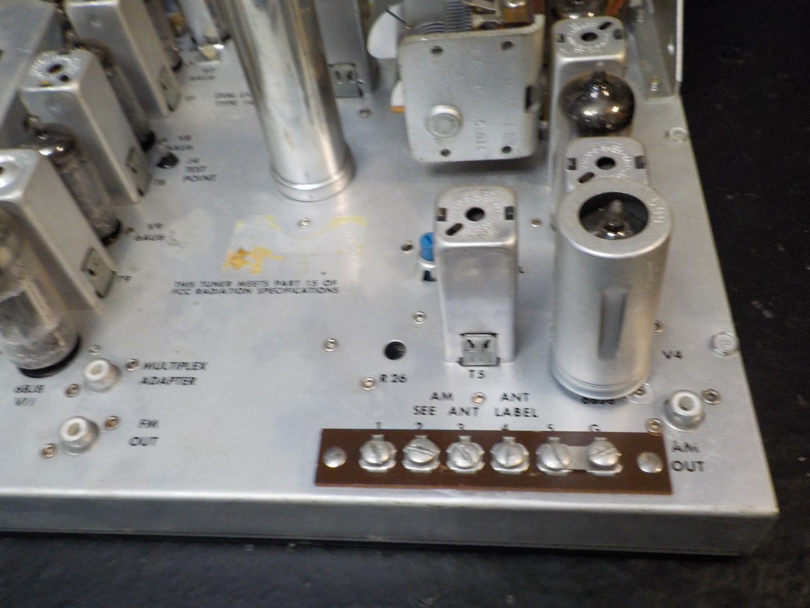 vtg Stromberg Carlson SR 445 A AM/FM Tube Tuner TESTED WORKS