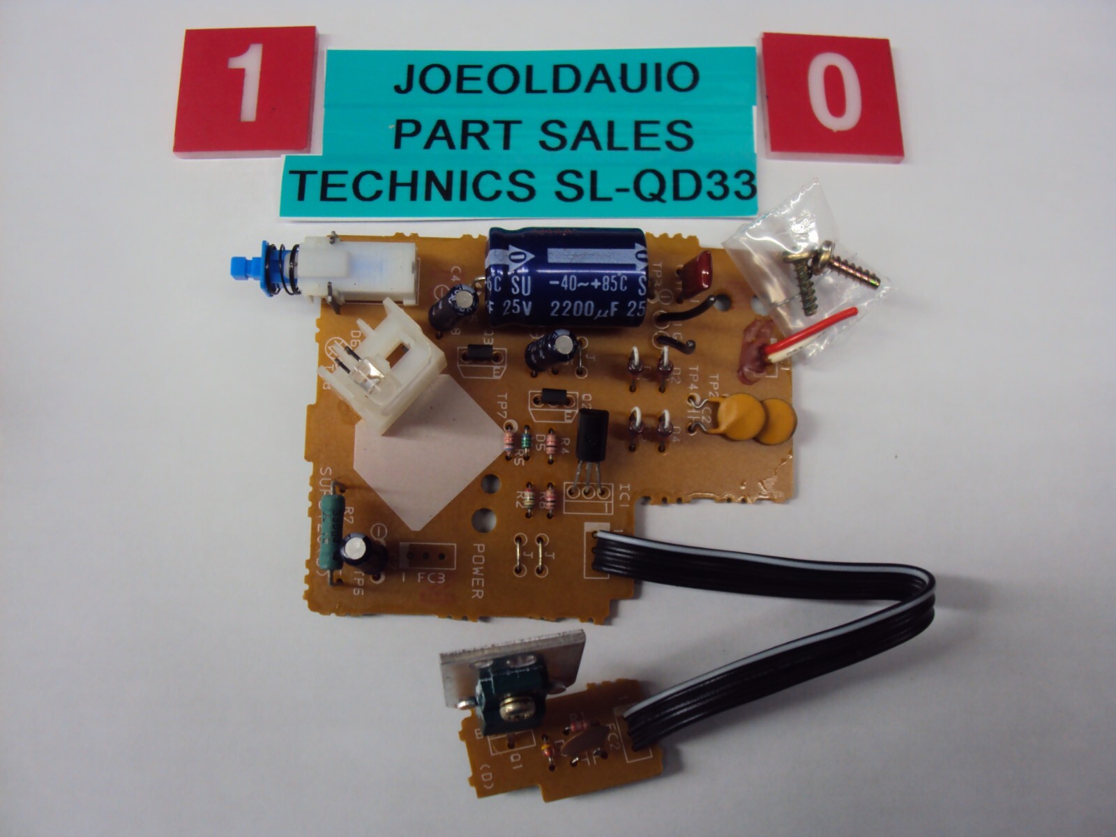 Technics Turntable SL-QD33 Original Strobe lamp Board Tested Parting Out SL-QD33
