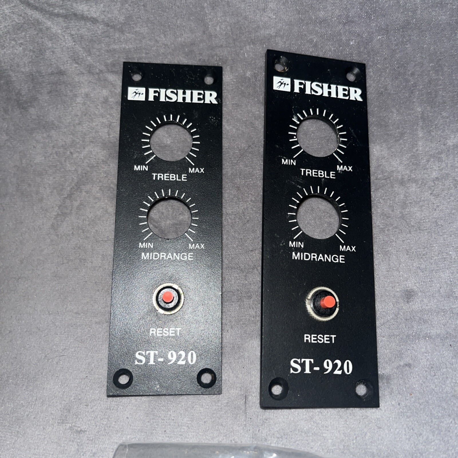 Used Set of Fisher ST-920 Reset Panels & Matching Screws