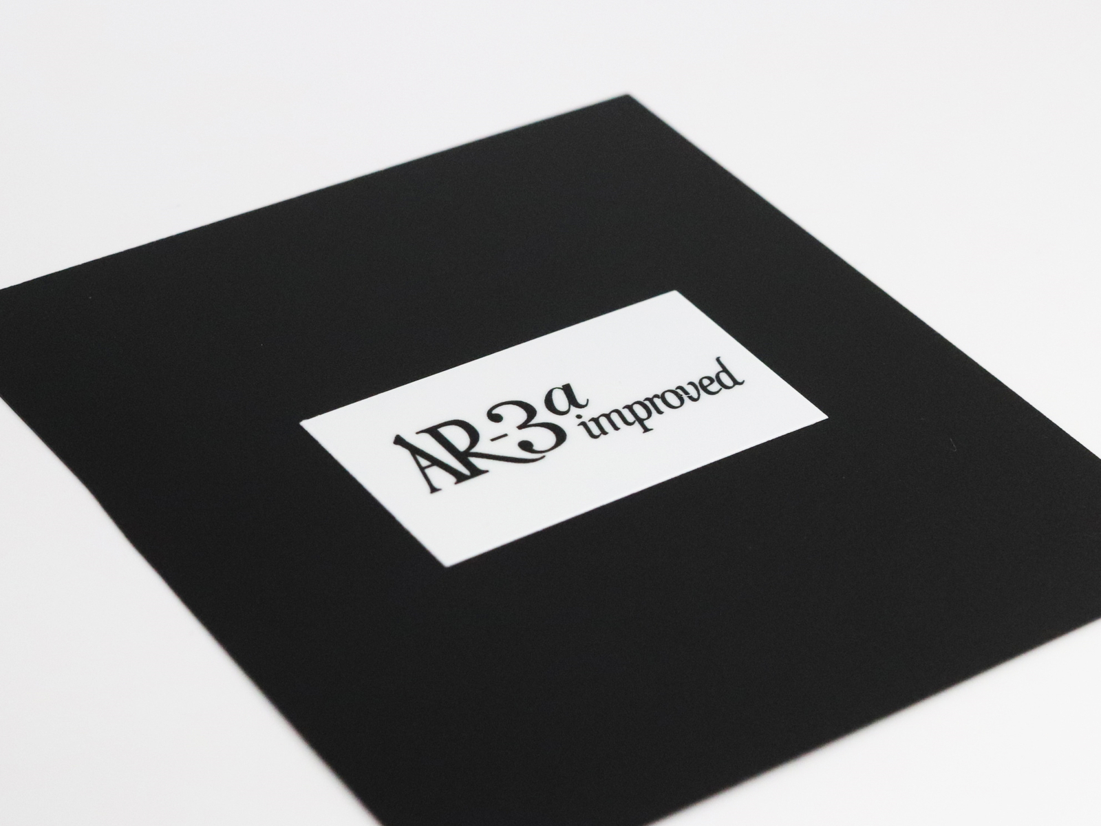 AR-3a improved logo badge Sticker Decal DIY waterproof 50mm(1.96″)X26.5mm(1.04″)