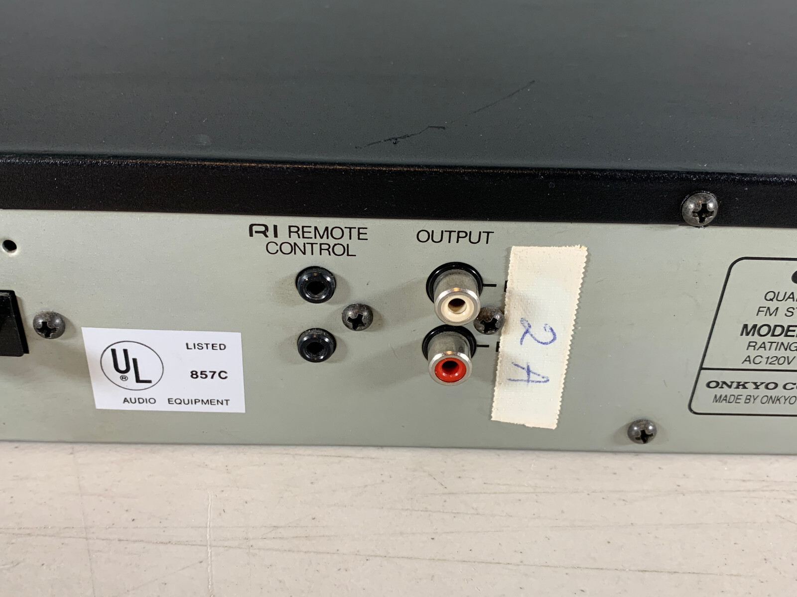 READ Warp Buttons Tested WORKS Onkyo T-401 Quartz Synthesized FM Stereo AM Tuner