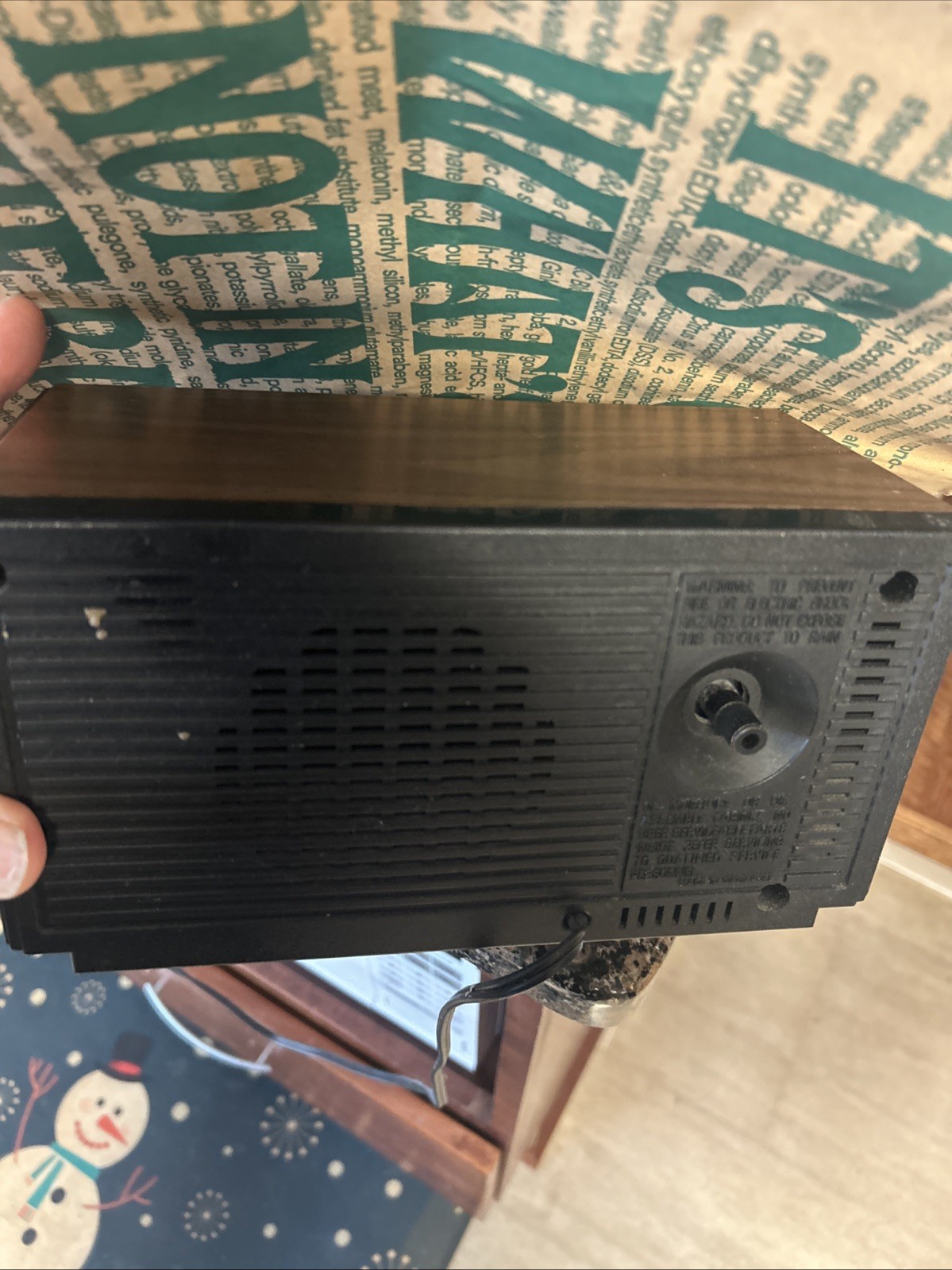 General Electric AM/FM Alarm Clock Radio (Model No. 7-4550C) WORKS