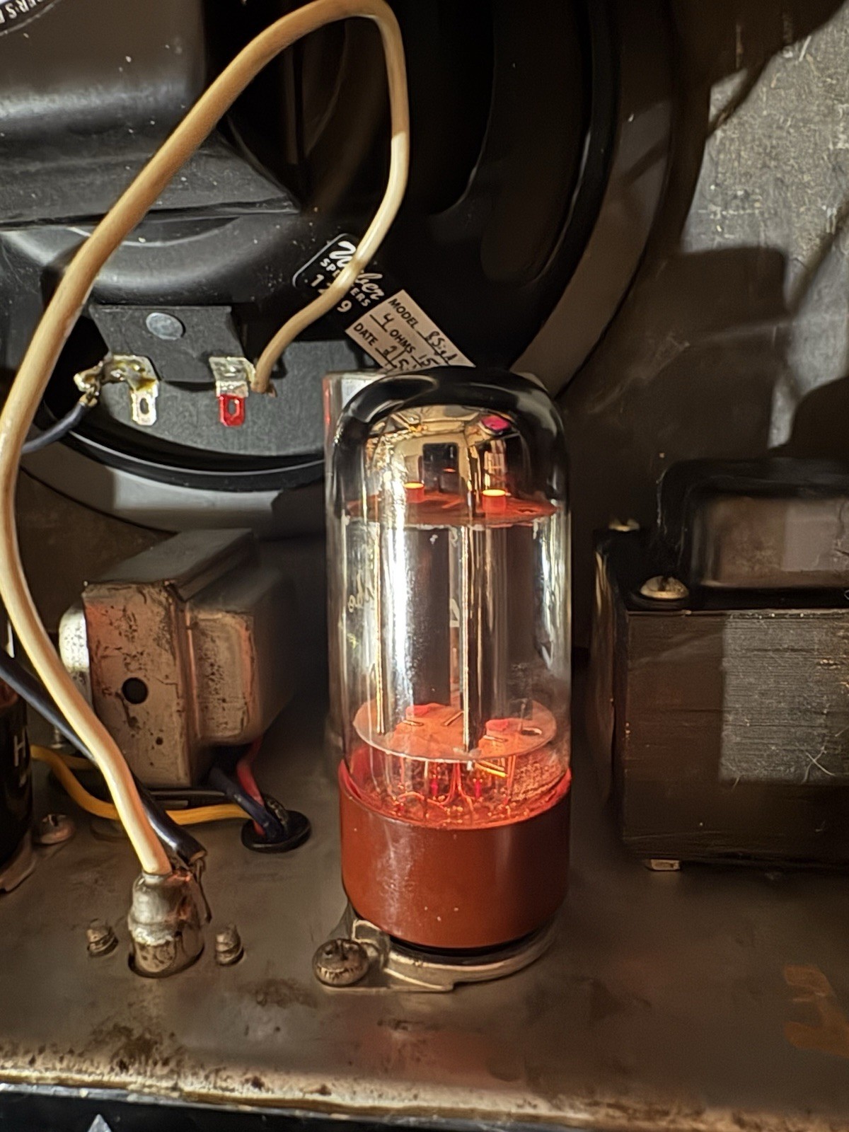 Shuguang China 5AR4 GZ34 Copper Rectifier VACUUM TUBE TV7 Test Strong Good 🔈