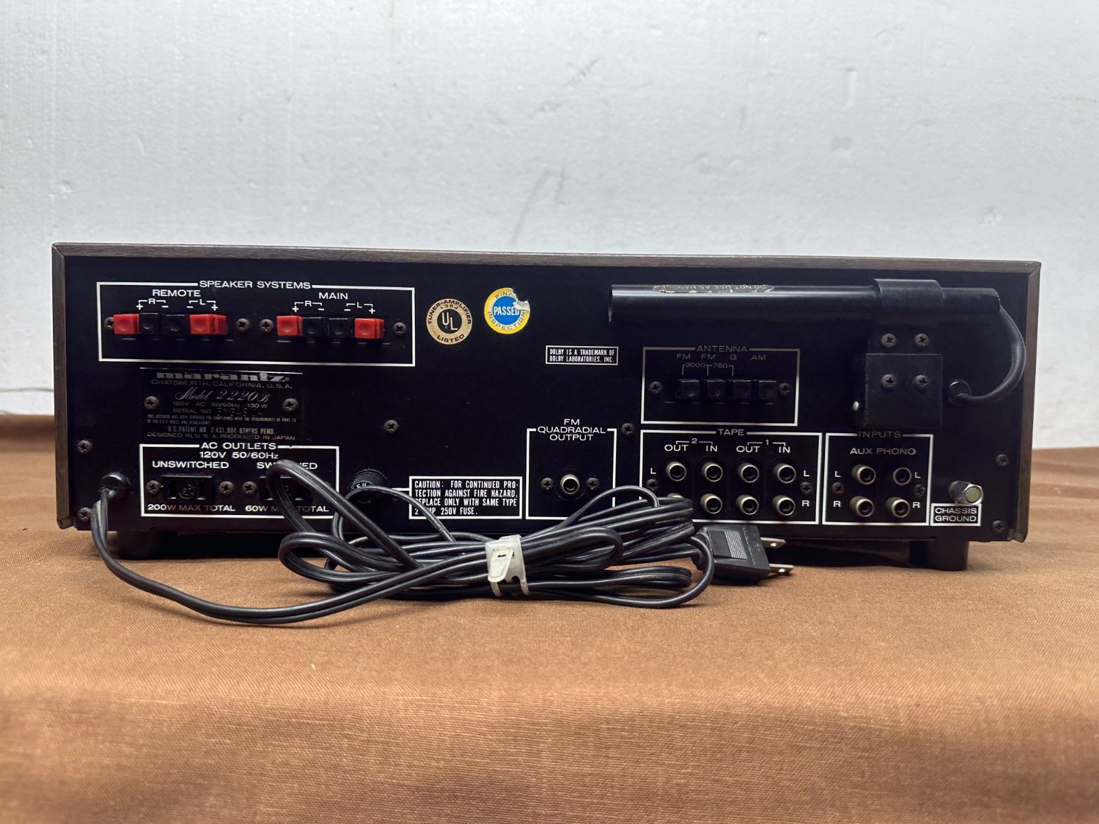 Marantz 2220B Vintage Stereo Receiver