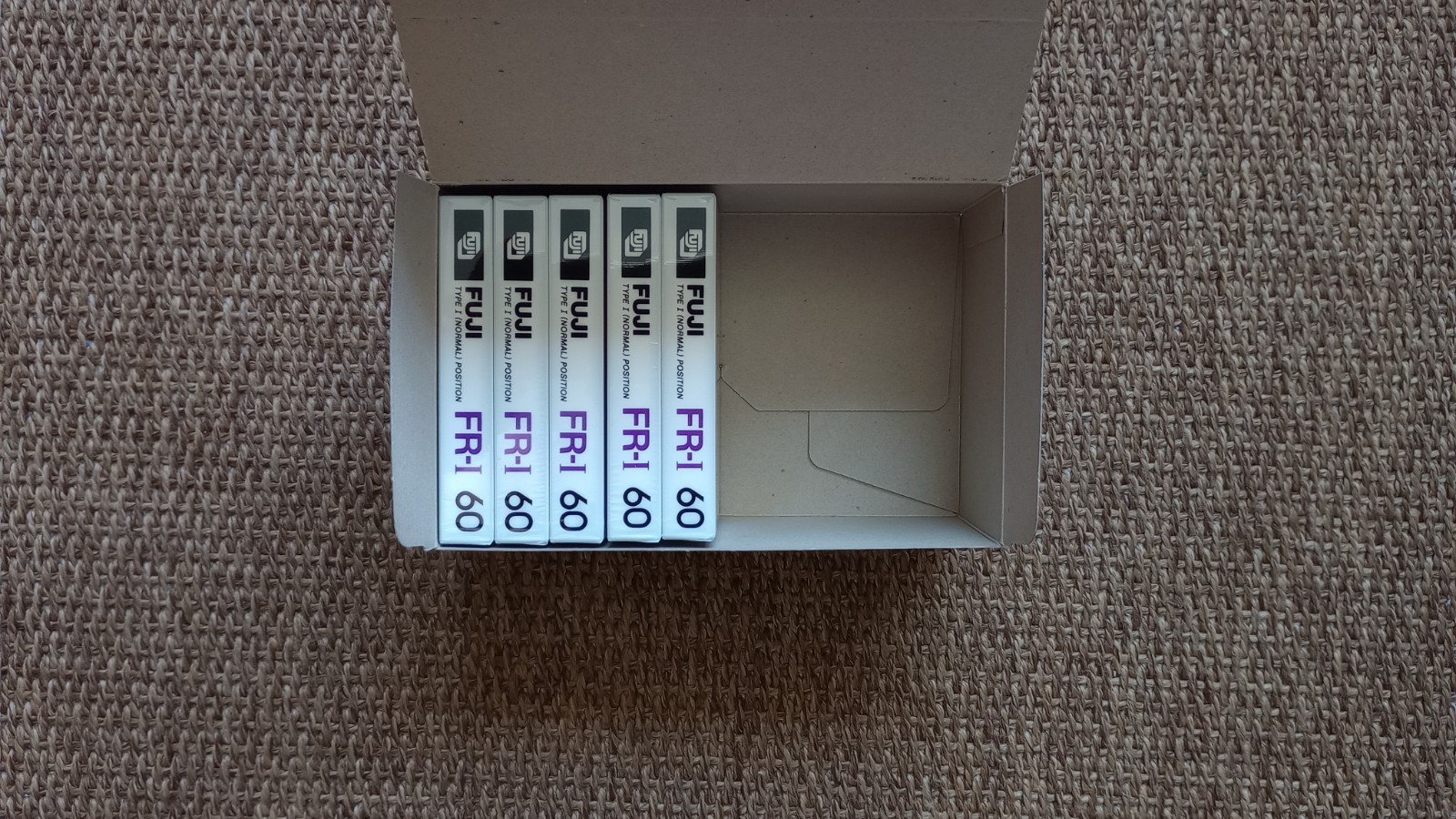Fuji FR-I Audio Cassette Tape 5 pcs. lot