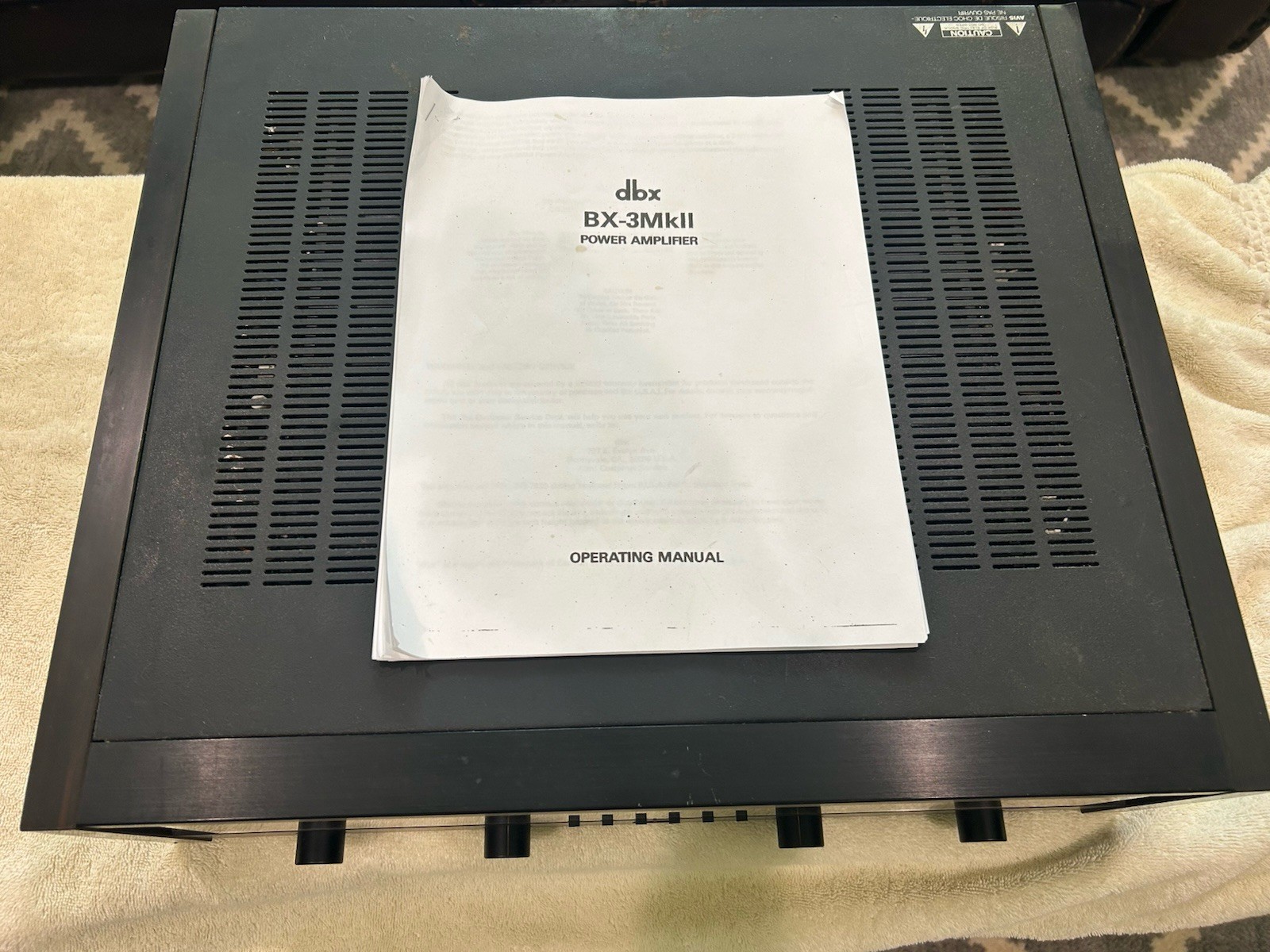 DBX BX-3 MkII Power Amplifier Made In Japan