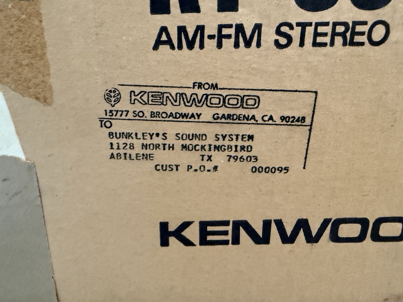 Vintage Kenwood KT-8300 Tuner Great Condition – Works Great!!! w/ Manual