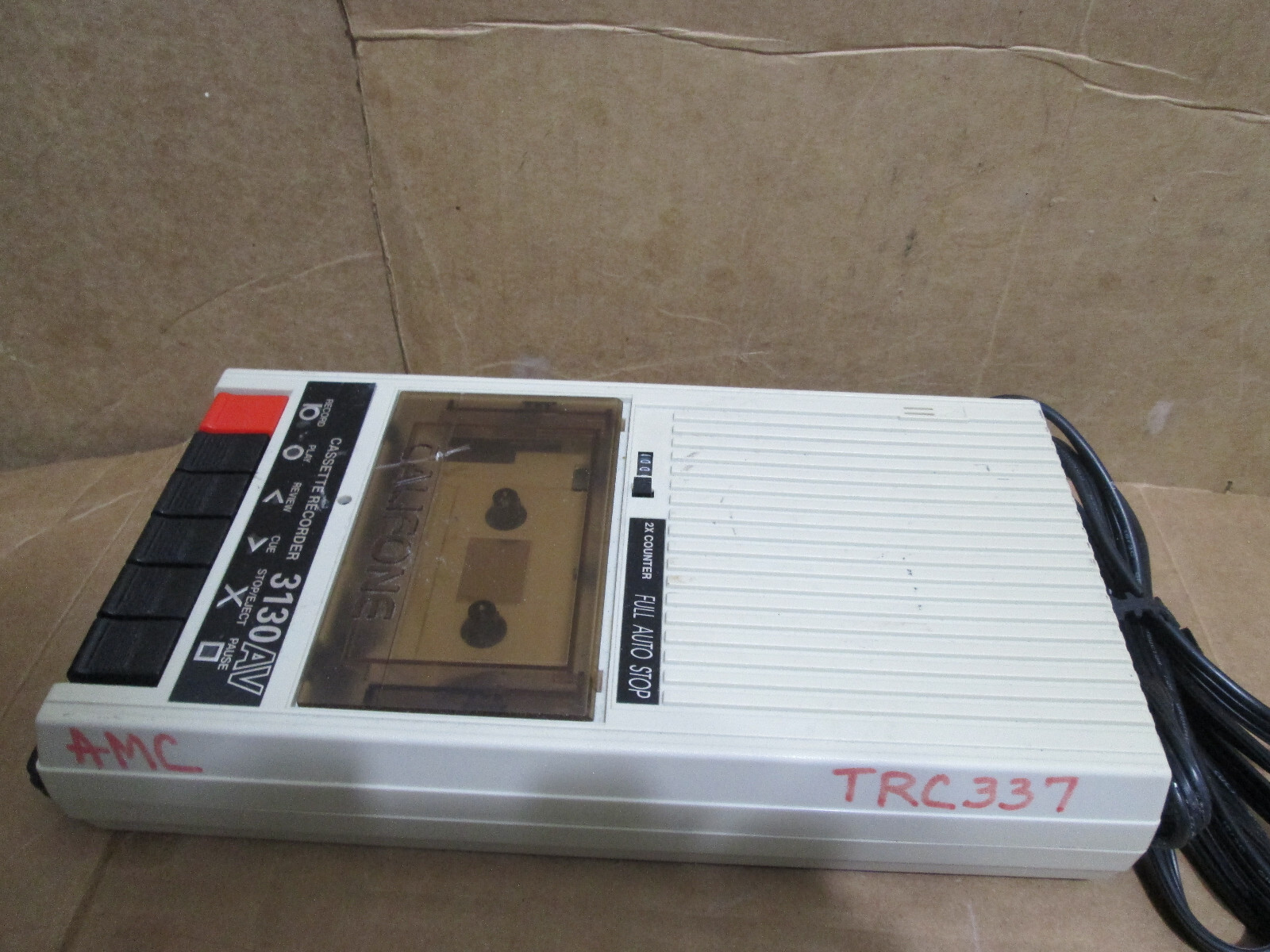 Califone 3130AV Portable Classroom Cassette Player And Recorder