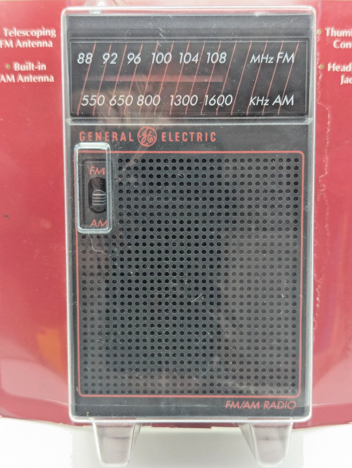 GE 7-2582S Portable FM/AM Radio Vintage New Old Stock NOS Sealed in Package