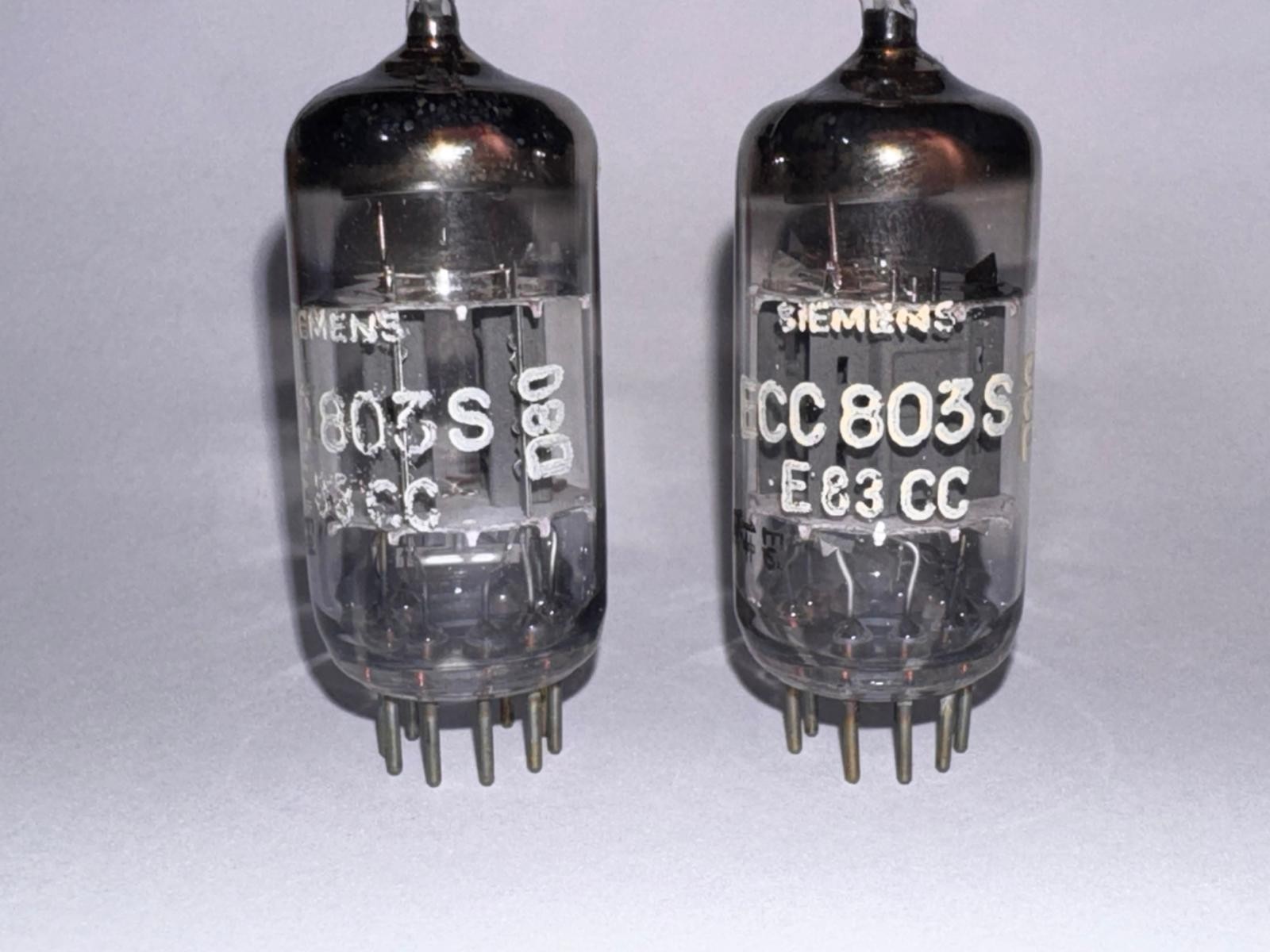 Pair: SIEMENS ECC803S E83CC NOS | Over 100% ✅ Same Codes Balanced Tubes