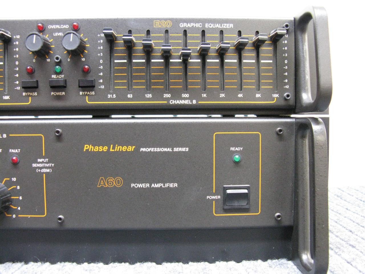 Phase Linear A60 Power Amplifer & E20 Equalizer – Pro Series *Demo in Video*
