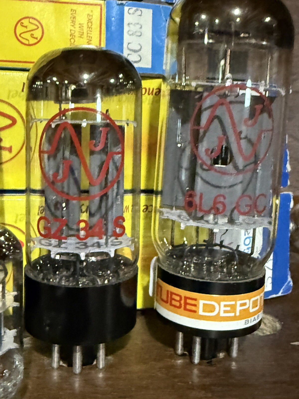 NEW JJ Tube Lot 2 GZ34, 1 6L6GC, 1 ECC83S All Tested NEW