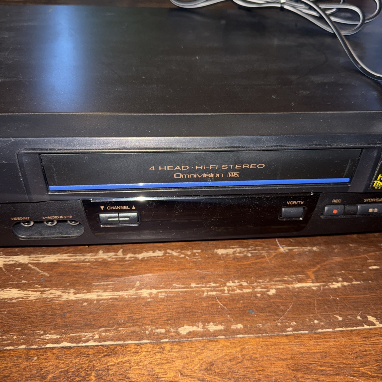 PANASONIC PV-V4611 4-Head Hi-Fi Stereo VCR VHS Player Blue Line No Remote w/Box