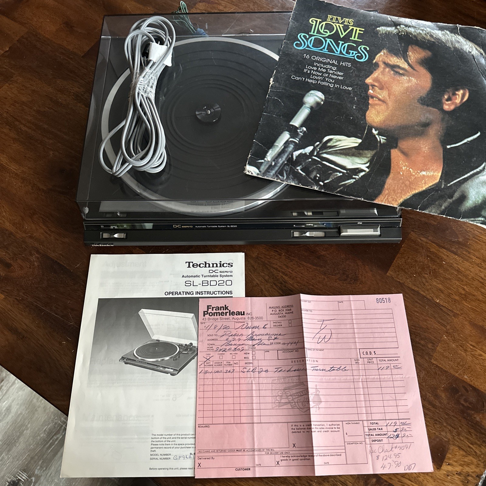 Technics SL-BD20D DC Servo Automatic Turntable System TESTED WORKS w/ Manual