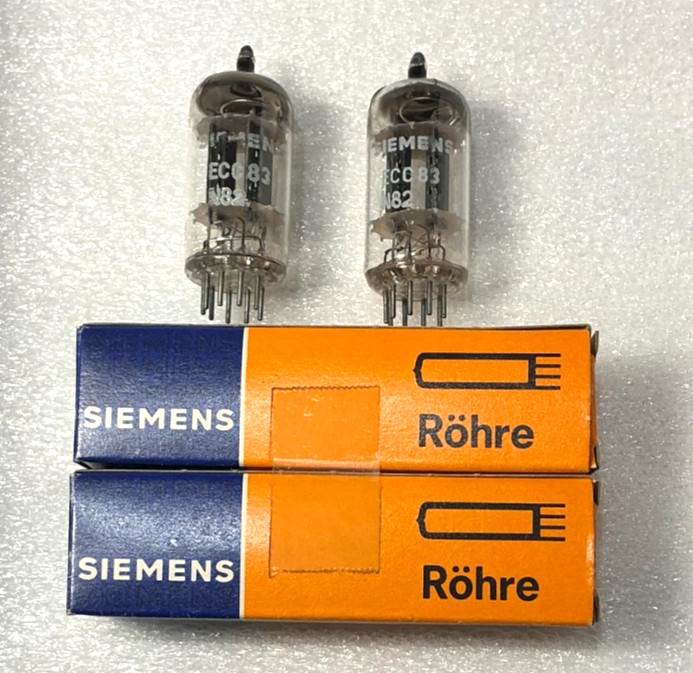 Pair NOS Siemens 12AX7/ECC83 Tubes ~ MATCHED PAIR