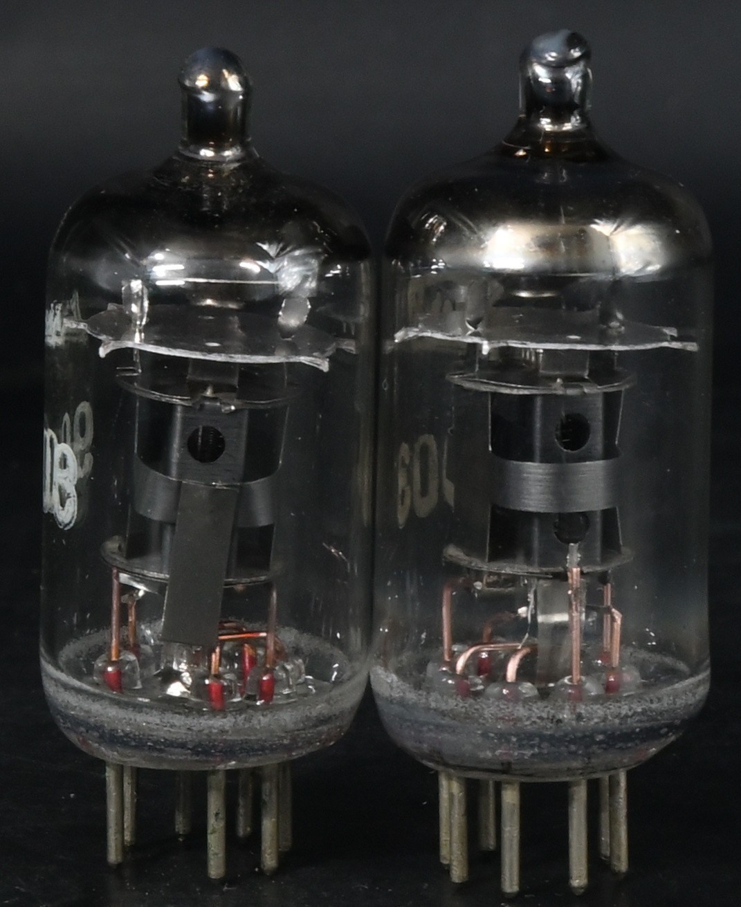 2x NOS ZAERIX 9003/CV665 Top Plate Getter Black Plate Made in USSR