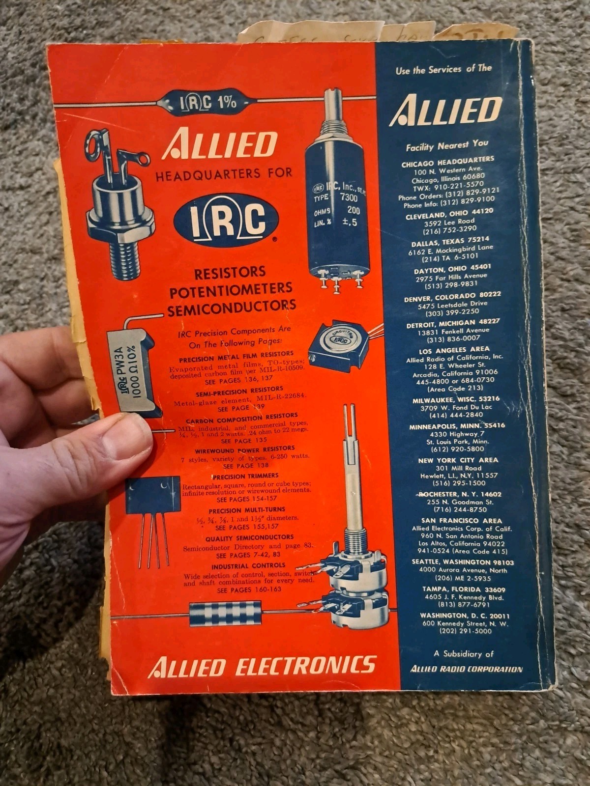 Vintage 1968 Allied Industrial Electronics Catalog No. 680