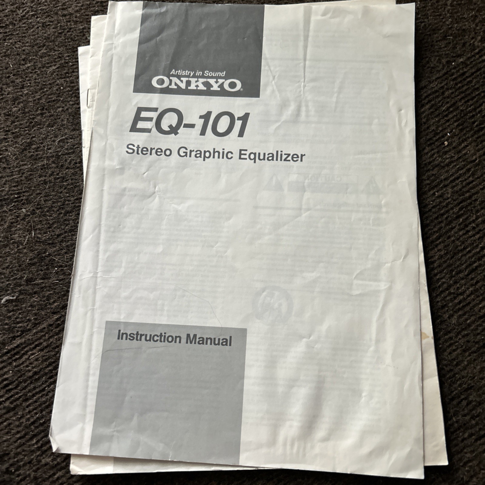 Vintage Onkyo EQ-101 Stereo Graphic 7-Band Equalizer