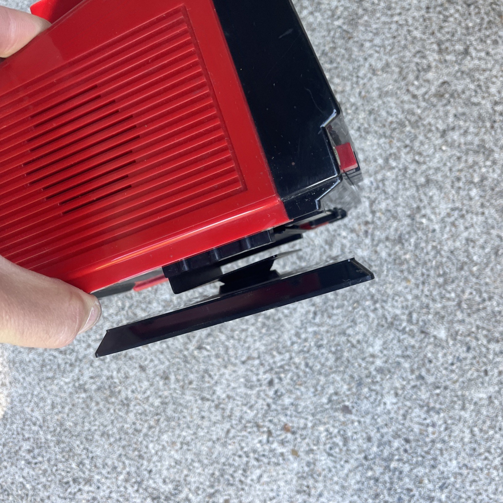 Vintage 1980s Cosmo 4.5″ Portable B&W TV AM/FM Radio Antenna Works See Video