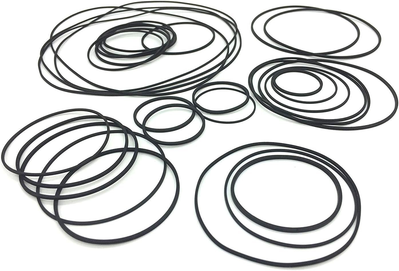 50Pcs Recorder Rubber Belts, Cassette Recorder Repair Rubber Belts 40-135 MM …