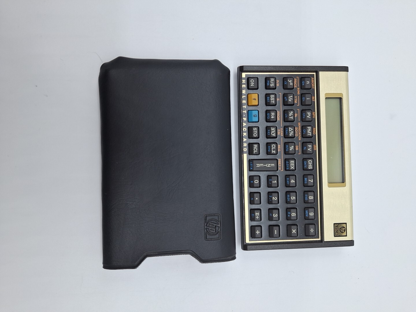 Hewlett Packard Hp 12C Financial Calculator Gold & Black Tested Working.