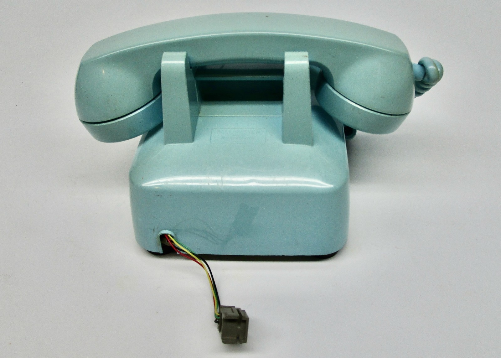Vintage Bell System Western Electric rotary phone telephone turquoise blue green