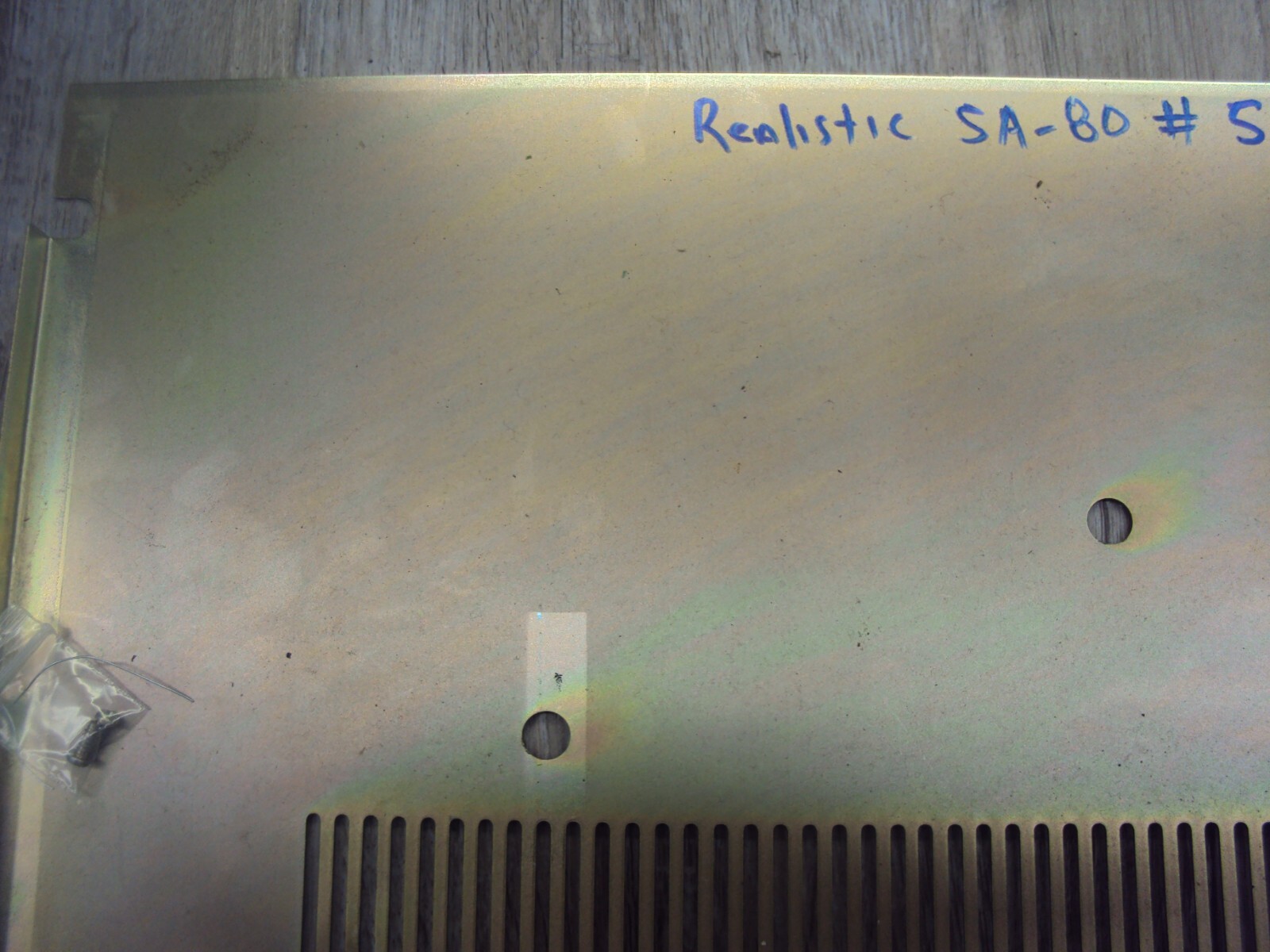 Realistic STA-80 Receiver Bottom Panel V G Condition Tested Parting Out STA80