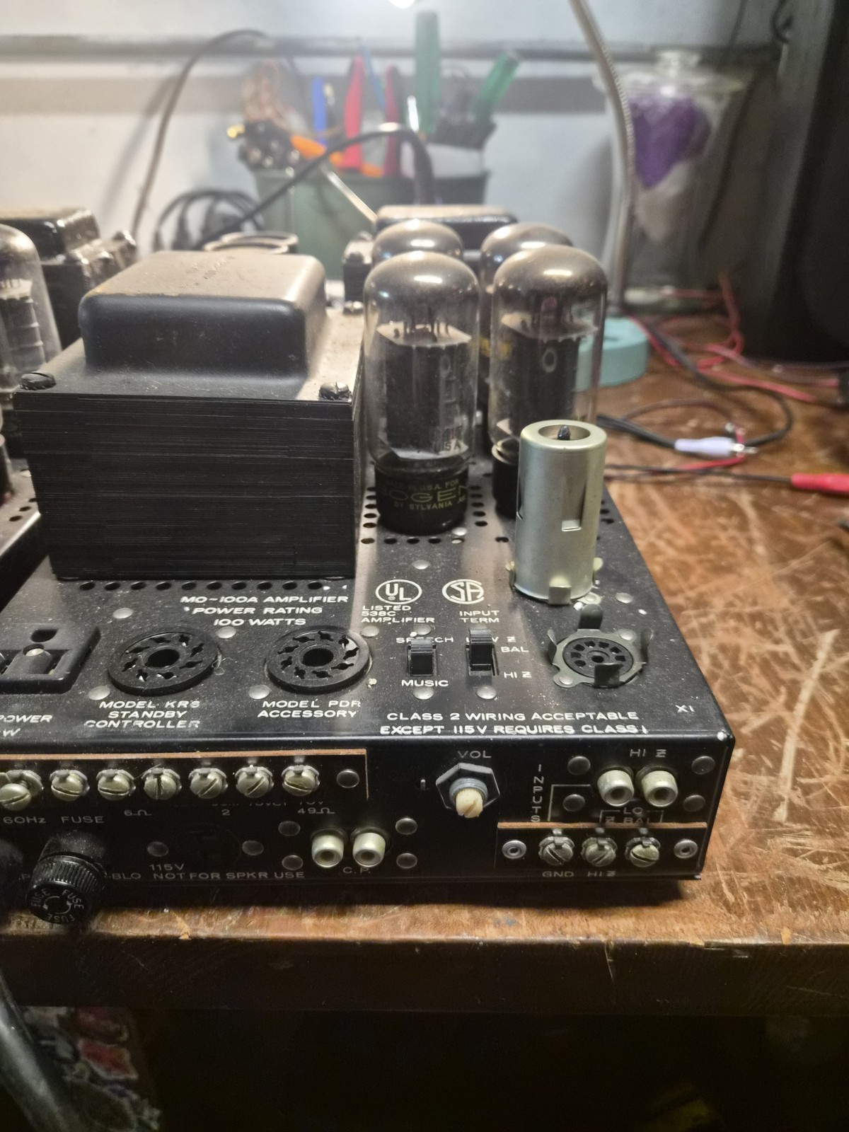 (2) Bogen MO-100A 100 Watt Tube Monoblock Power Amps Untested All Tubes Included