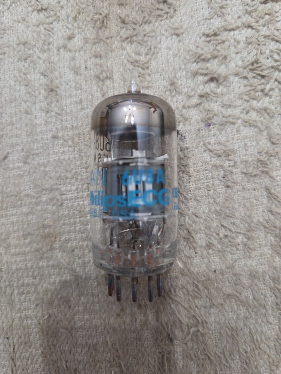 NOS Phillips ECG JAN 6U8A Vacuum tube – Old Military Stock
