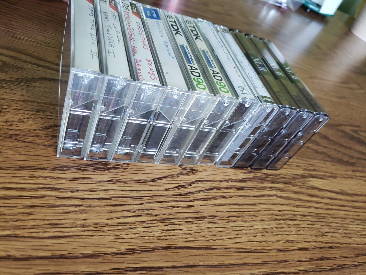 Lot Of 11 Gently Used Blank Cassette Tapes Maxell XLII, TDK AD90, TDK D90 VGC