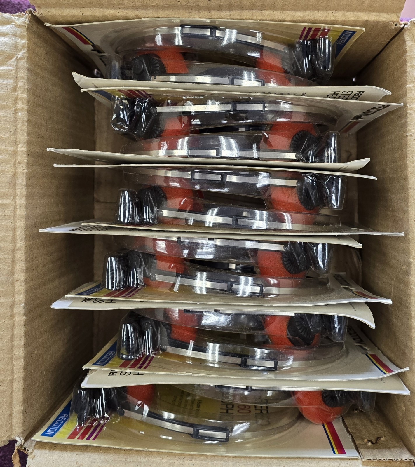 Recoton ST60 Lot of 12 Stereo Headphones with 4ft Cord and 3.5mm Plug